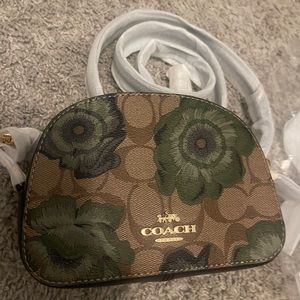 Coach Mini Serena Crossbody In Signature Canvas With Kaffe Fassett Print